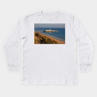 Pier from the West Cliff Kids Long Sleeve T-Shirt